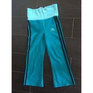 Teal Adidas Yoga Pants- Size 4